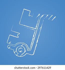 illustration of vector office modern icon in design