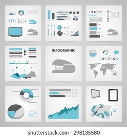 illustration of vector office modern icon in design
