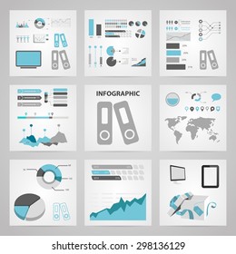 illustration of vector office modern icon in design