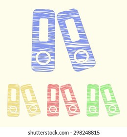 illustration of vector office modern icon in design files