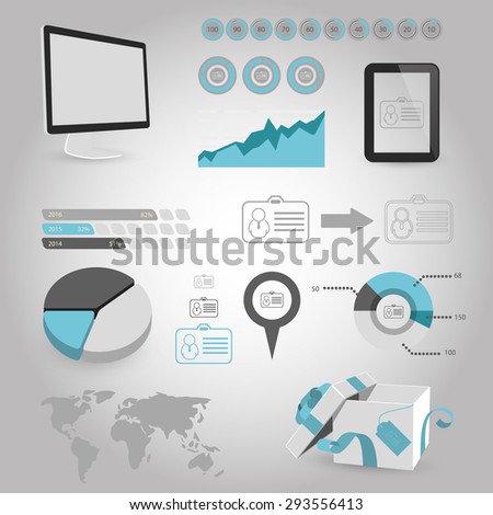 illustration of vector office modern icon