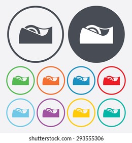 illustration of vector office supplies modern icon 