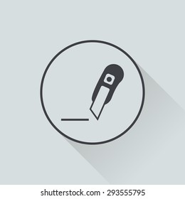 illustration of vector office supplies modern icon