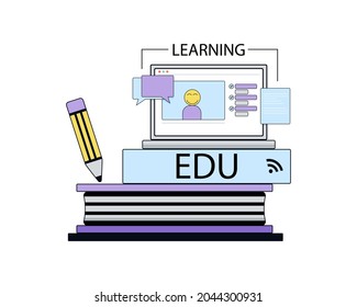 Vector de ilustración de educación en línea editable EPS 10. Idóneo para el aprendizaje en línea de elementos de diseño.
Cartón de tamaño 5000 x 4000