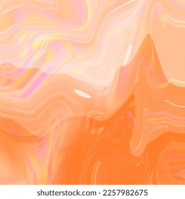 Illustration vector of orange marble background