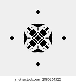 illustration of vector ornament images for good and symmetrical cloth screen printing