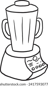 ilustración de contorno vectorial cocina blanca