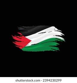 Illustration vector of palestine flag design