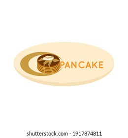 illustration vector of pancake logo template