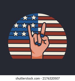 illustration vector of patriotic symbol,united state color 
