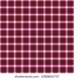 Illustration. Vector. Pattern of beautiful multi colored checkered, plaid. dark red, pink and white on a dark red background.  for backgrounds and projects, textiles, prints and more.