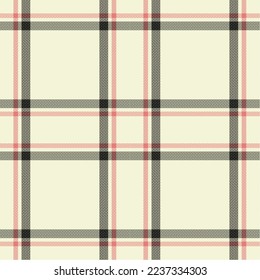 illustration vector pattern pattern plaid Cream, light yellow, with white and red lines alternating beautifully There are zigzag lines inside. for the background.