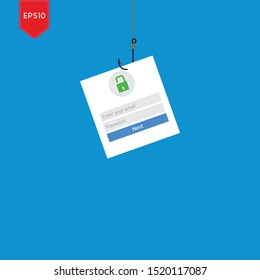 Illustration Vector: Phishing Attack on email account