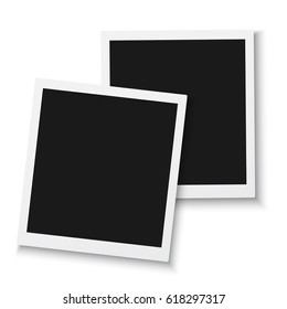 Illustration of Vector Photo Frame Mockup Isolated on a White Background