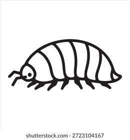 Illustrationsvektor eines Pillenbug Silhouette Design