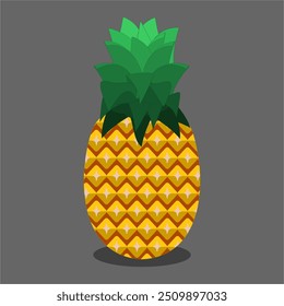 illustration vector pineapple Sweet fruit for summer time