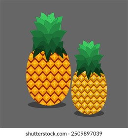 Vektorgrafik Ananas Süße Frucht für die Sommerzeit