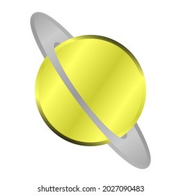 Illustration vector Planet Saturn's. It can be used as both a logo and a design design