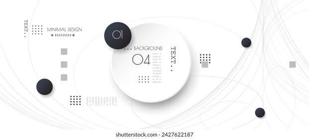 Ilustración vector póster. Diseño gráfico moderno minimalista con forma geométrica abstracta, patrón ondulado de líneas de onda y color degradado. Arte creativo, fondo blanco para la cubierta, banner de negocios