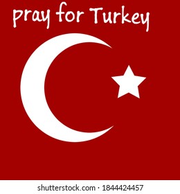 Illustration vector pray for Turkey after the earthquake