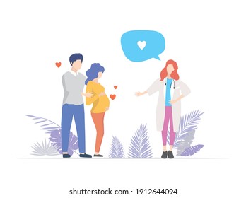Illustration vector of pregnant women.