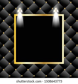 illustration vector Premium Buttoned isolated on Background with lighting lamp. wall in celebration festival art