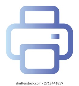 Illustration vector of Printer Icon - Gradient Icon	