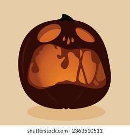 illustration vector pumpkin design halloween