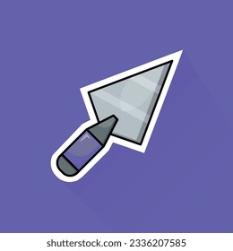 Illustration Vector of Purple Cement in Flat Design