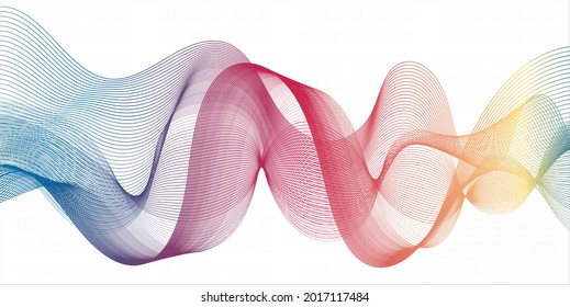 Ilustración Líneas de color arco iris vectorial con Mejor producto para aplicar a productos de marca de agua y muestra de texto en tierra para promover el fondo del producto,EPS 10.