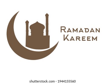 Illustration vector Ramadan Kareem, card design.