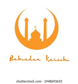 Illustration vector Ramadan Kareem card design