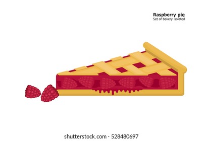 Illustration vector raspberry pie.