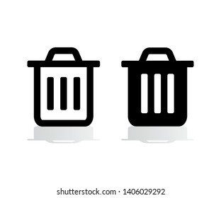 Illustration vector recycle bin icon