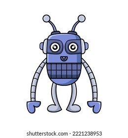illustration vector robot design kawaii