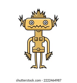 illustration vector robot design kawaii.  a  modern illustration of robot design