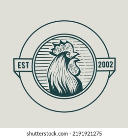 illustration vector of rooster perfect for print,logo,etc.