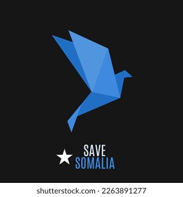 vector de ilustración de save somalia perfecto para impresión, campaña, etc.
