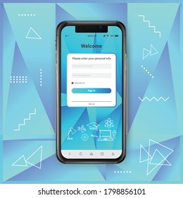 Illustration vector of school education website theme