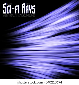Illustration of Vector Sci-Fi Rays. Sci-Fi Rays Abstract Background. Sci-Fi Rays EPS10. Blue Rays.
