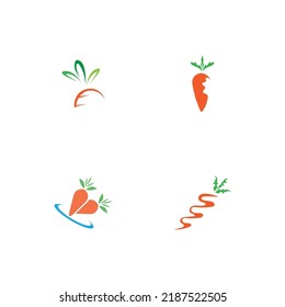 illustration vector set of carrot logo design 