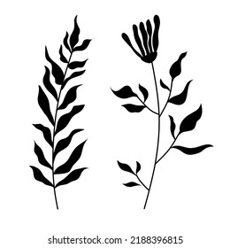 Illustration vector set of nature plants 