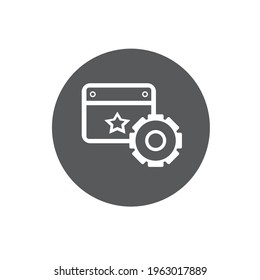 illustration vector setting icon. EPS 10