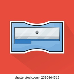 Illustration Vector of Sharpener in Flat Design