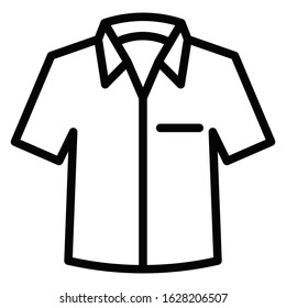 illustration vector of shirt icon with outline style, good for ecommerce, web, application, apparel and other business