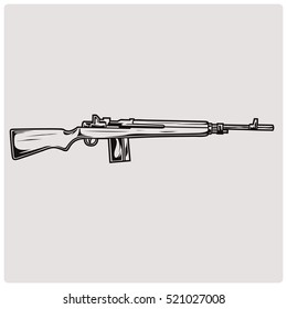 illustration vector shotgun black