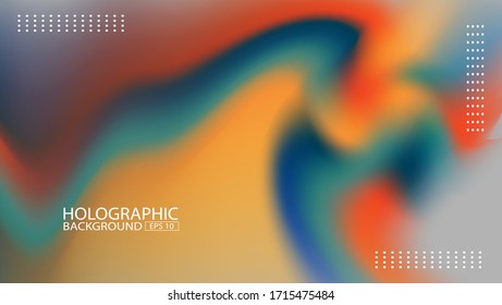 Illustration vector shows the holographic background