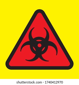 Illustration Vector sign toxic isolated. Symbol Warning toxic. Radiation nuclear sign