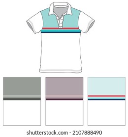 Ilustración de silueta vectorial contra camiseta de cuello