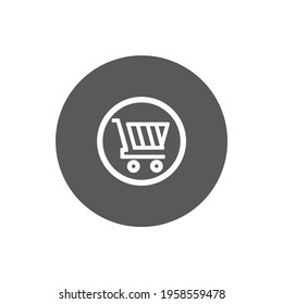 illustration vector simple trolley icon. EPS 10